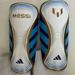 adidas Jr. Messi Match Shin Guards.